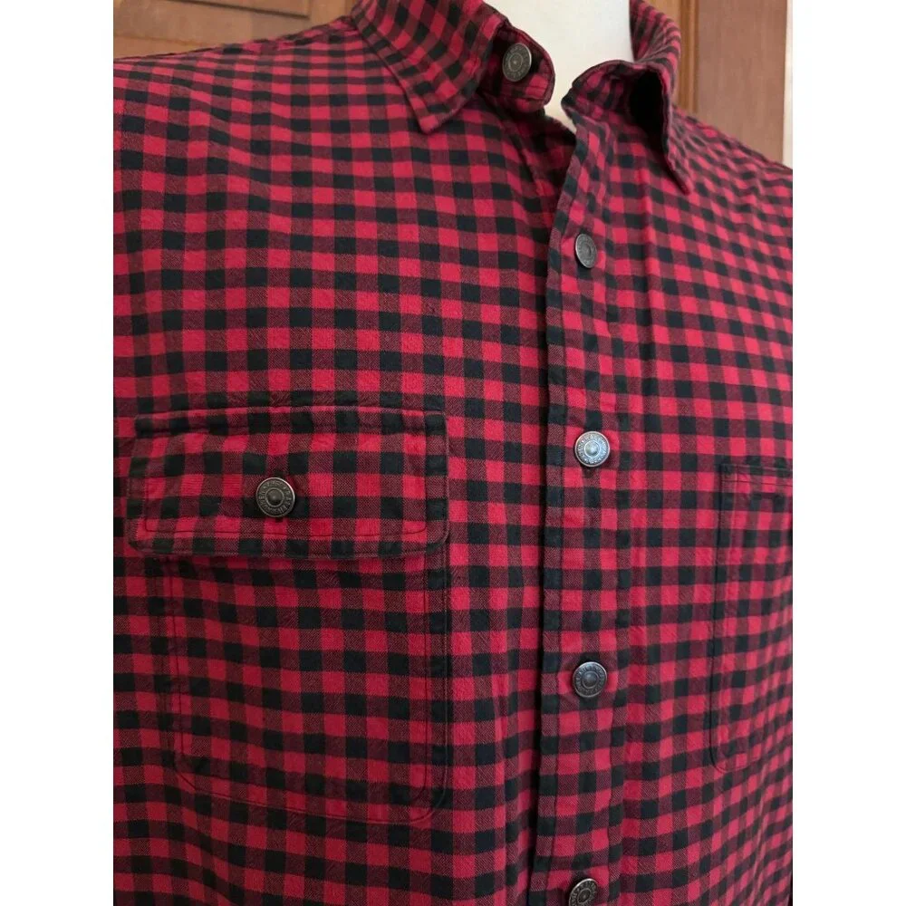 Polo Ralph Lauren Buffalo Plaid Button Down Shirt Men's Large‎ Western Preppy